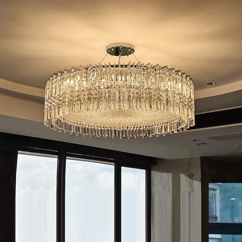 轻奢客厅水晶吊灯现代简约大气