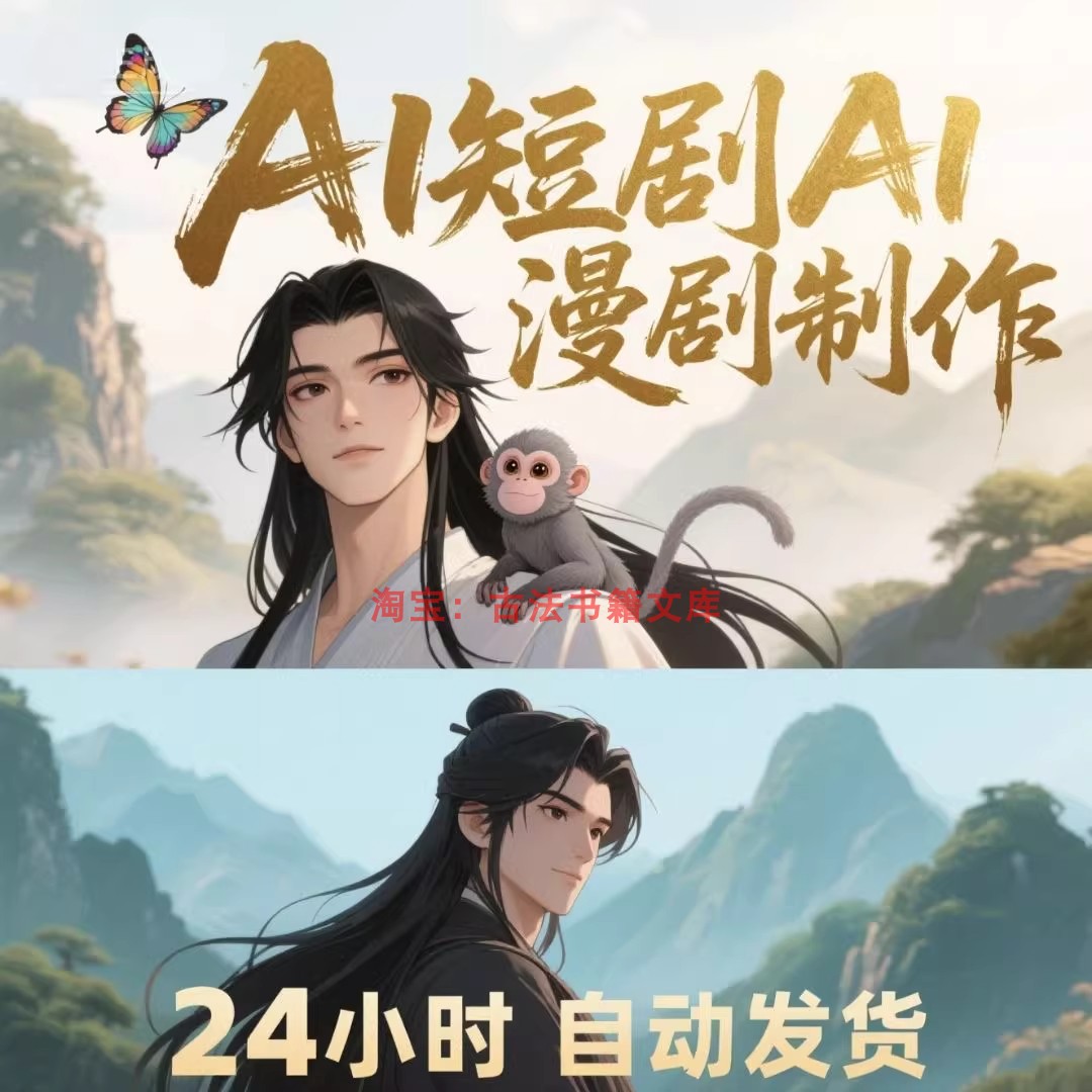 2026年短剧AI漫剧制作玩法视频剪辑教程零基础新手小白课程素材图片