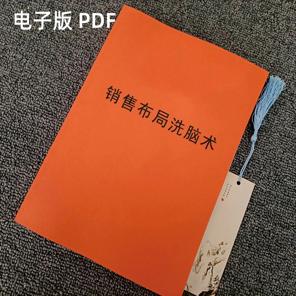 《销售布局洗脑术》洗脑术三大布局框架布局系统落地实操