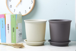 新款 拍下改运费 6.7号大号钵塑料长钵花盆加厚加仑盆草花绿植月季