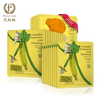 Mặt nạ dưỡng ẩm hoa cơ bắp 25 viên 20 lát dưa chuột + 5 lát đu đủ hè cho nữ sinh đích thực - Mặt nạ mặt nạ ngủ senka