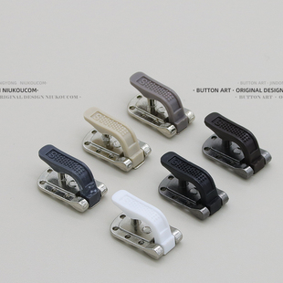 皮草貂皮大衣扣裘皮树脂金属搭扣挂钩隐形黑白灰貂毛暗按扣