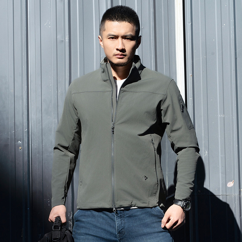 龙牙隐之飞狼战术立领夹克 商务休闲男士简约挺阔外套户外帅气