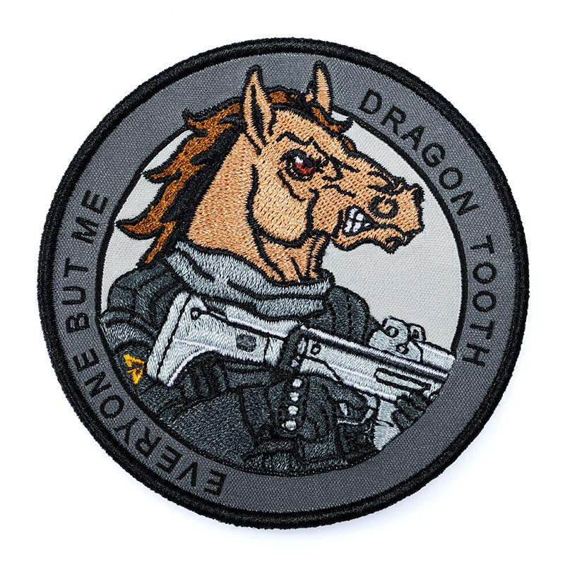 龙牙十二生肖马臂章魔术贴战术臂章龙牙战术装备衣物配饰