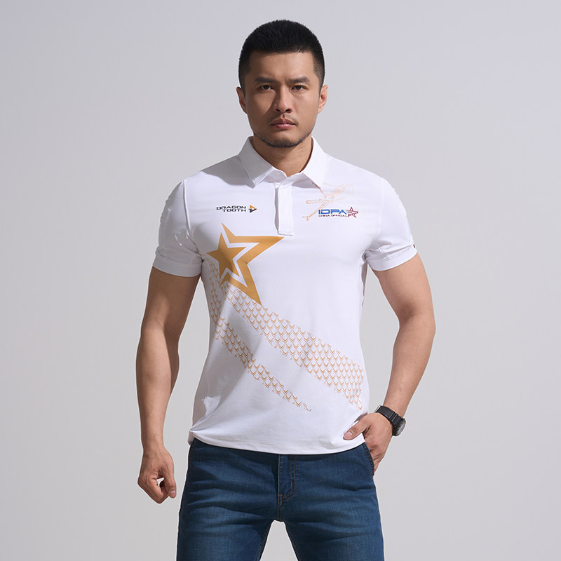 龙牙 x IDPA精准射击战术POLO衫春夏内搭外穿通勤商务休闲衫