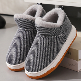 2025冬季新款家居家包跟老人棉拖鞋男女外穿加厚绒毛毛中老年棉鞋