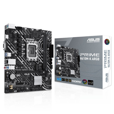 华硕PRIME H610M-K ARGB/H610M-K D4主板支持13代12代CPU处理器