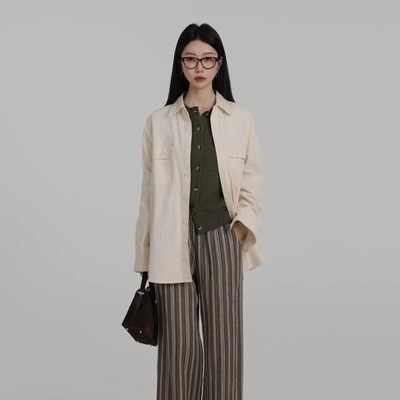 DYLIELY/黛丽极简风翻领衬衫