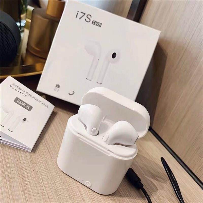 厂家热销i7s tws无线蓝牙耳机5.0双耳双通 自带充电仓i7S