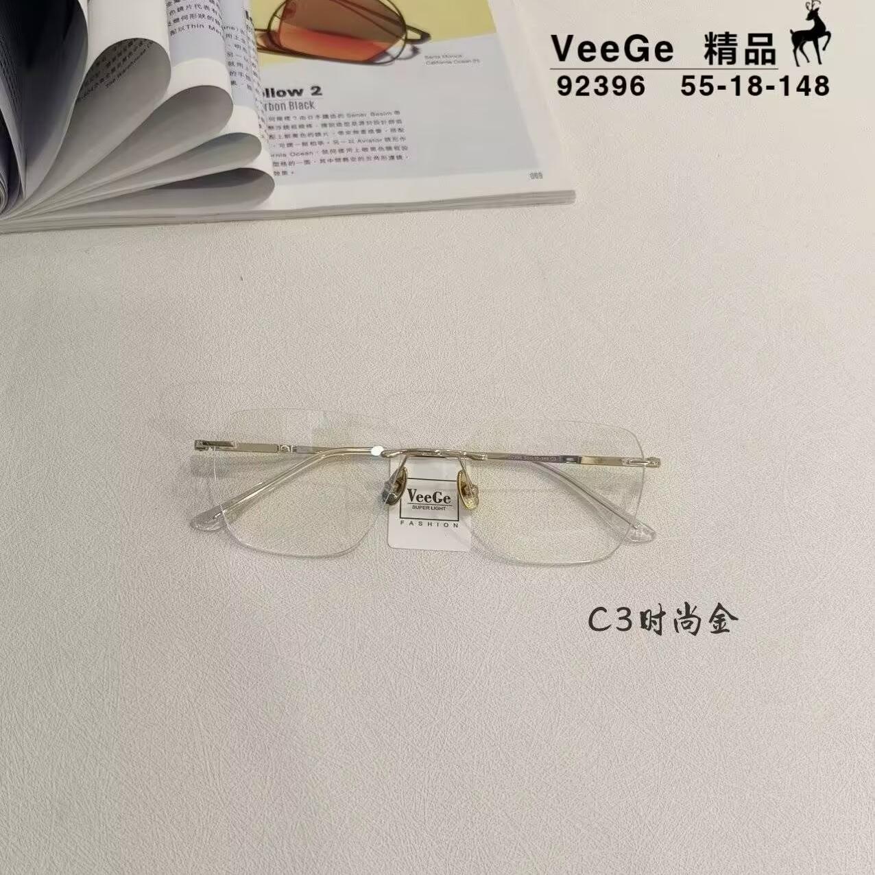 V格商务纯钛男女眼镜架