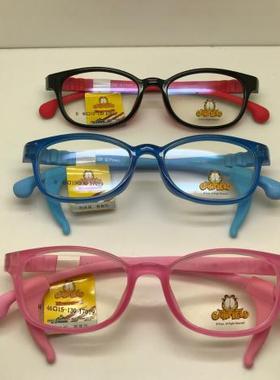 专柜正品加菲猫青少年学生镜框板材TR90超轻近视远视眼镜框17019