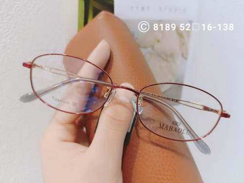 VANKOR纯钛小镜框眼镜防蓝光精品镜架近视镜架商务全框女款 8189