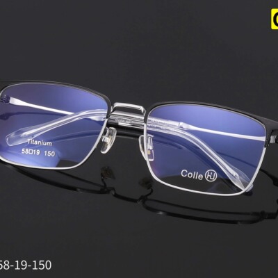 商务纯钛眉毛男款眼镜架