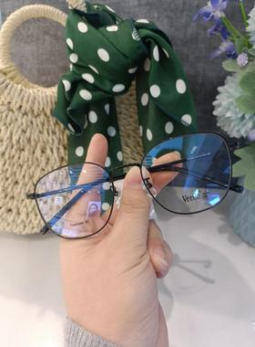 VeeGe纯钛多边形眼镜V格精品镜架近视镜架商务男女款时尚休V92205