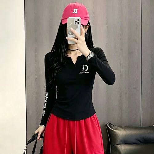 广场舞服装秋季新款印花长袖上衣女运动服显瘦休闲团队时尚舞蹈衣