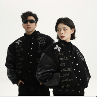 CHAWALANDRO夏瓦兰卓【多吉▪无界】藏学美式刺绣重磅棒球服夹克