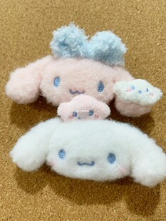 日单Sanrio三丽鸥玉桂狗破龙波窿云朵发夹发卡毛绒公仔刘海夹发饰