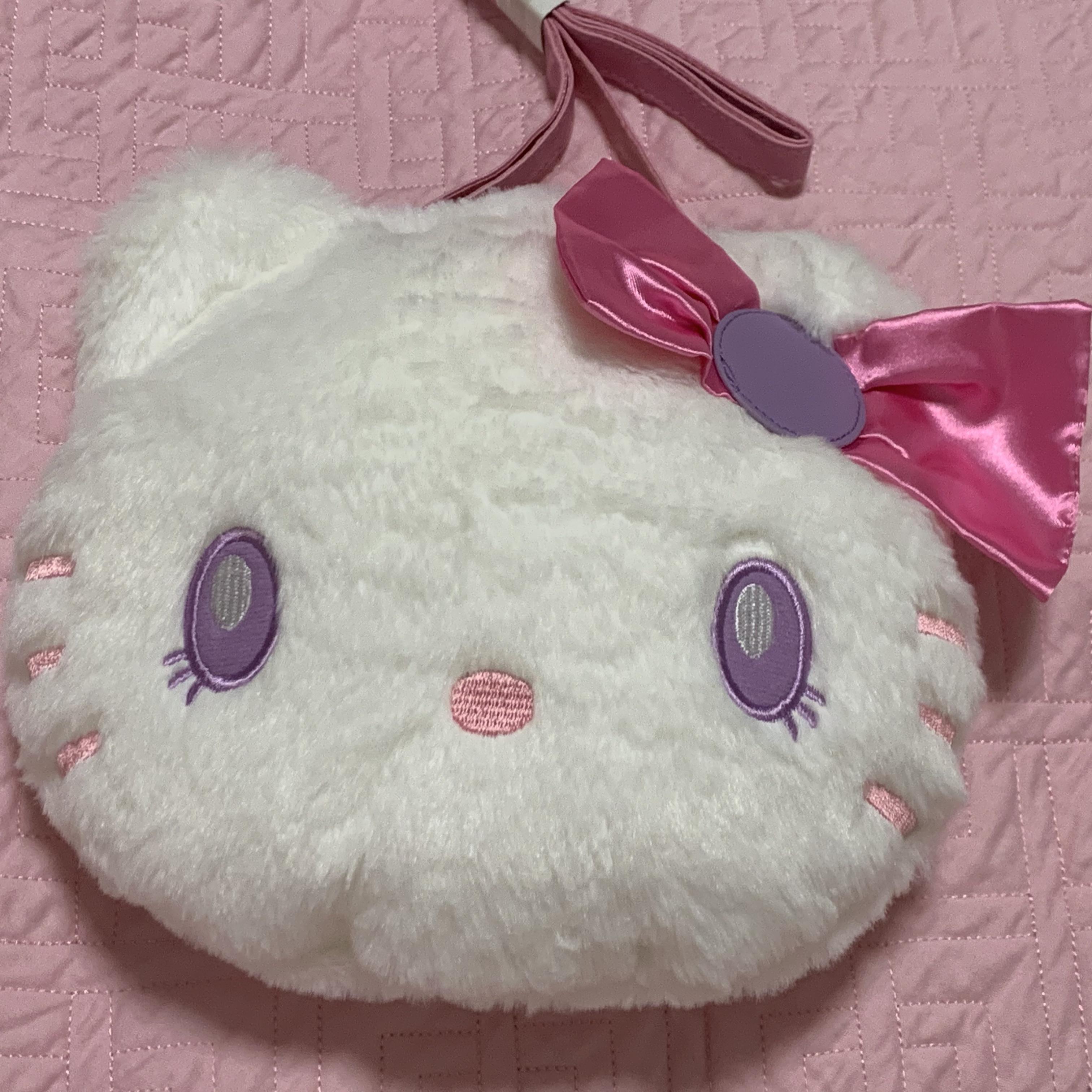 日单usj大阪环球影城hello kitty凯蒂猫毛绒玩具玩偶口金包斜挎包