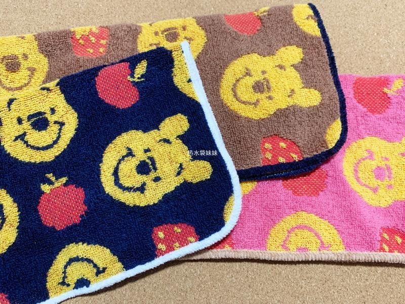 日单Winnie the Pooh小熊维尼纯棉全棉纯棉方巾面巾纱布巾维尼熊