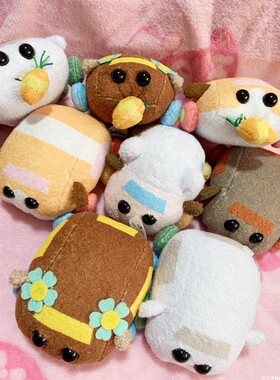 台版PUIPUI 天竺鼠车车毛绒玩偶玩具公仔摆件回力车拉震多款