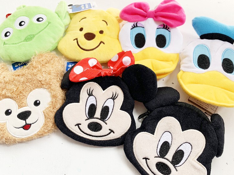 日单Disney毛绒零钱包卡包唐老鸭黛西米奇米妮维尼三眼仔达菲sega