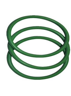 绿色氟胶O型密封圈线径2外径29-50耐高温防水小皮圈防腐蚀定制O圈