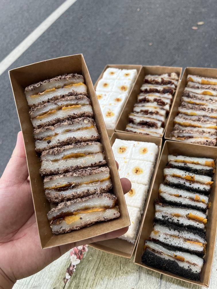 南大门传统手工芝麻黑豆红枣红豆切糕糯米糍麻糍糍粑中式点心糕点