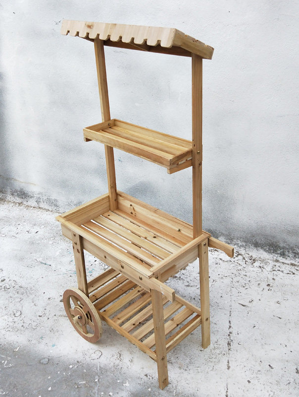 小型mini实木花架手推置物架装饰陈列展架多功能复古杂货花园阳台|ruв категории жилой мебели, рама тип, цветок/несколько - от Buy2taobao.com для оказания профессиональной услуги покупки агента Taobao