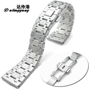 不锈钢表带22手表带21钢表带20MM男女士手表链19手表表带钢带男款