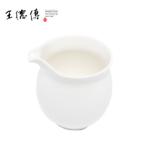 王德传茶具羊脂白釉瓷公道杯茶海