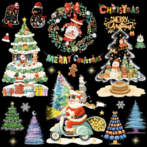 窗户PVC静电膜静电免胶玻璃贴画