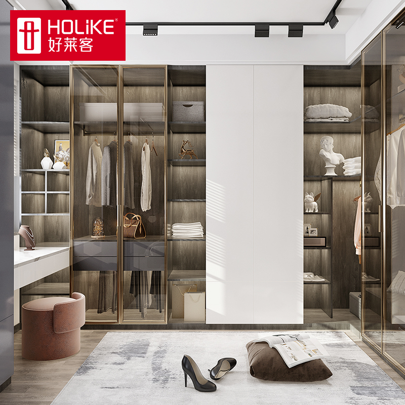 好莱客整体步入式定制整屋衣帽间