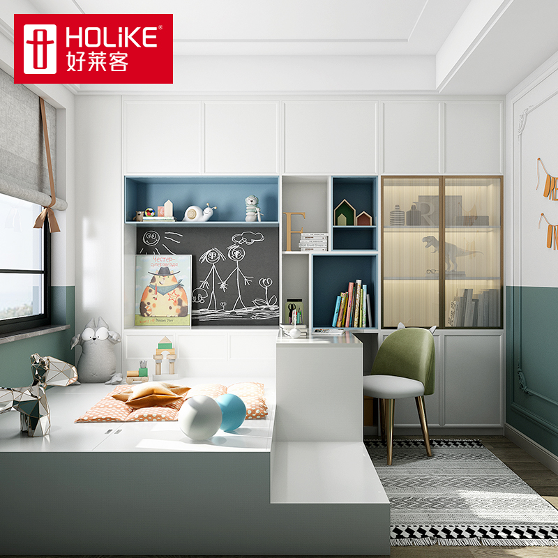 好莱客新式榻榻米床衣柜