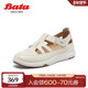 羊皮厚底运动百搭软底凉鞋 Bata休闲凉鞋 女商场新款 AYN14BK5