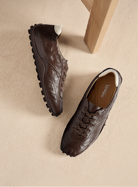 【K姐推荐】Bata羊皮复古德训休闲运动鞋ABI25AM6