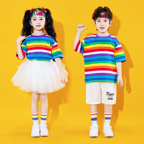 幼儿舞蹈服街舞表演蓬蓬裙运动会