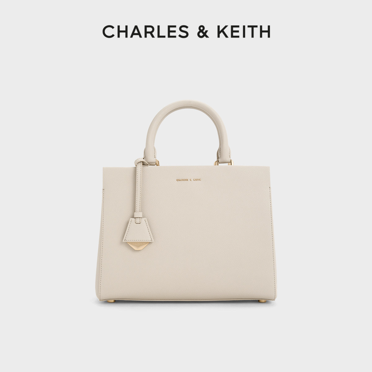 CHARLES&KEITH春夏女包CK2-50160152通勤大容量单肩凯莉包托特包