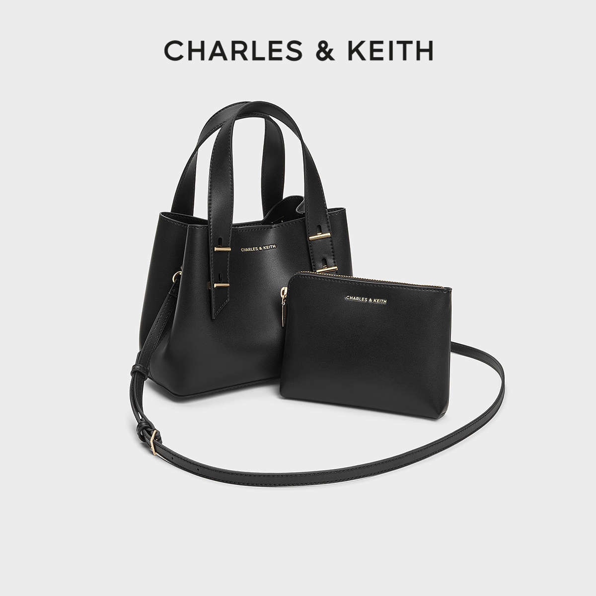 CHARLES&KEITH简约通勤风托特包