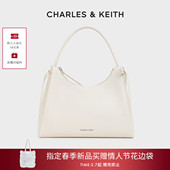 CHARLES&KEITH26春新品 CK2 40160249柔软蝴蝶结单肩腋下包hobo包