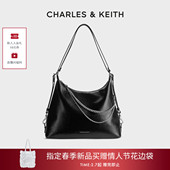 CHARLES&KEITH26春新品 CK2 40782798大容量链条托特包双肩包hobo