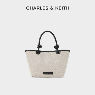 【母亲节】CHARLES&KEITH24新品CK2-30271346编织菜篮子托特包女