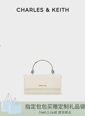 [38礼物]CHARLES&KEITH春季CK6-10840559-A金属提手链条小方包