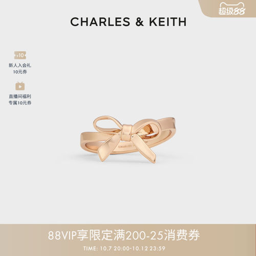 简约蝴蝶结造型闭口戒指女戒