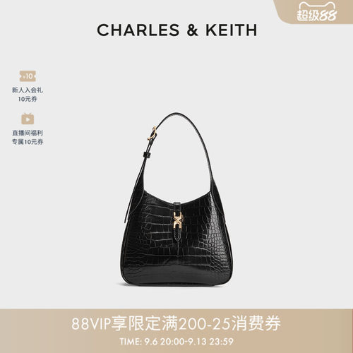 CHARLES&KEITH简约hobo腋下包