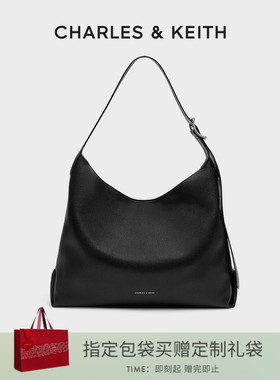CHARLES&KEITH25冬新品CK2-40782736时尚大容量通勤单肩托特包
