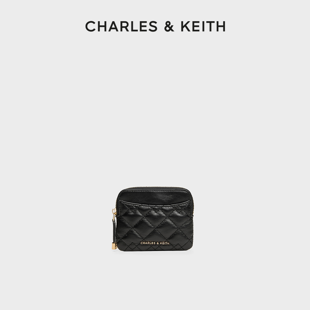 CHARLESKEITH菱格卡包迷你零钱包
