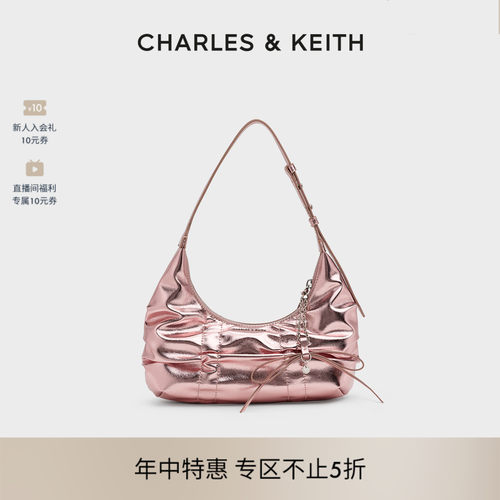 复古蝴蝶结腋下包CHARLESKEITH