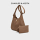1复古通勤绒面托特包 40782726 新年礼物 CHARLES&KEITH25冬CK2