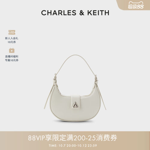 简约拉链单肩腋下包女包