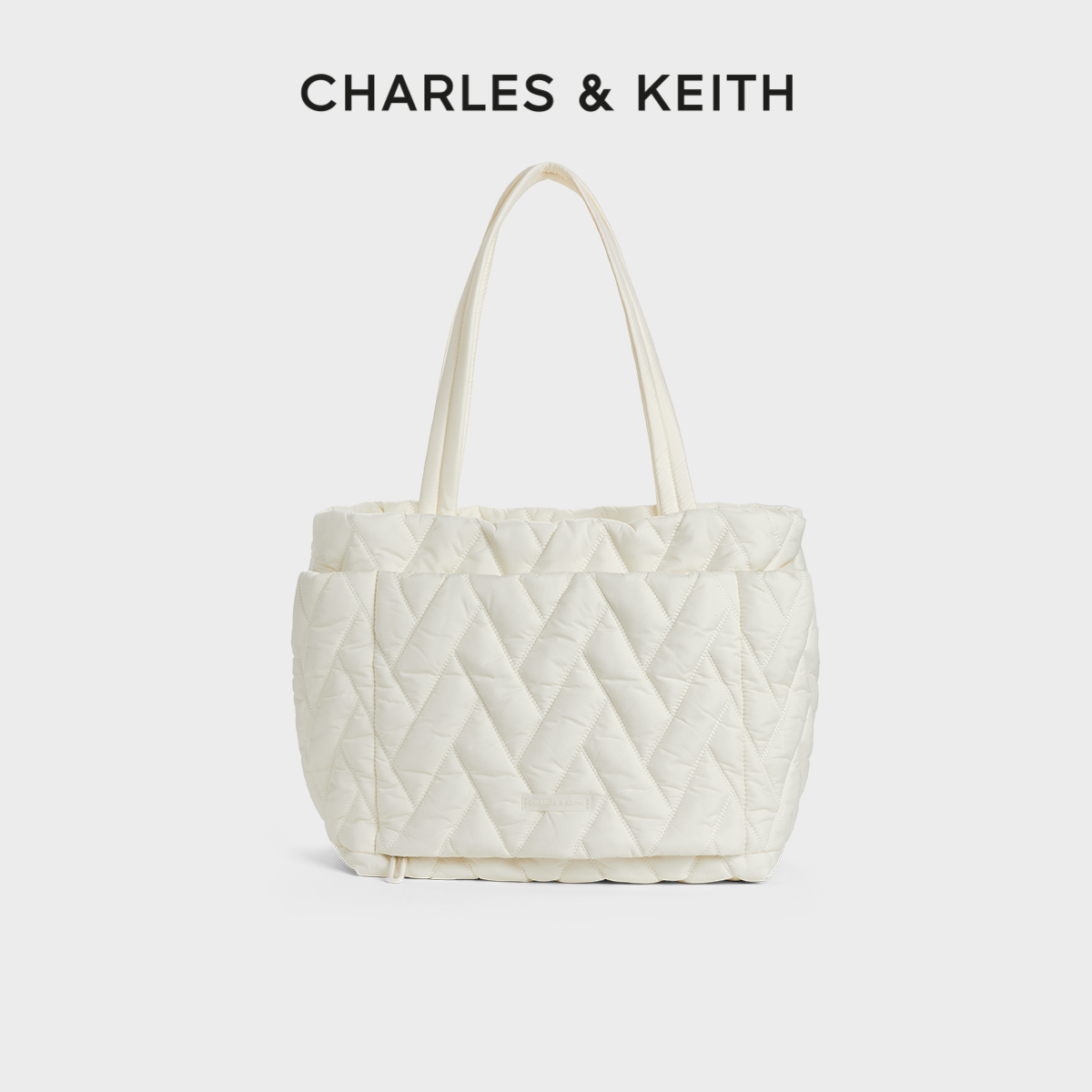 CHARLES&KEITH尼龙大容量托特包